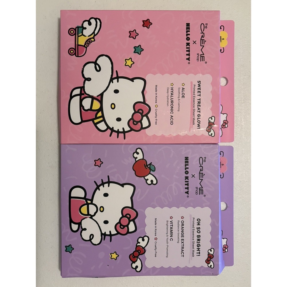 [2] x The Crème Shop x Hello Kitty Sheet mask‎ 5ct/each box